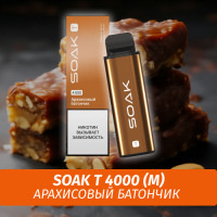 SOAK T - Peanut Bar/ Арахисовый батончик 4000 (Одноразовая электронная сигарета) (M)