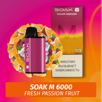 SOAK M - Fresh Passion Fruit 6000 (Одноразовая электронная сигарета)