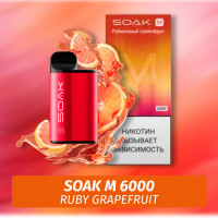 SOAK M - Ruby Grapefruit 6000 (Одноразовая электронная сигарета)