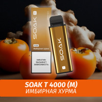 SOAK T - Ginger Persimmon/ Имбирная хурма 4000 (Одноразовая электронная сигарета) (M)