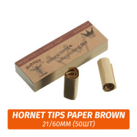 Бумага для самокруток Hornet Tips Paper Brown 21/60мм (50)